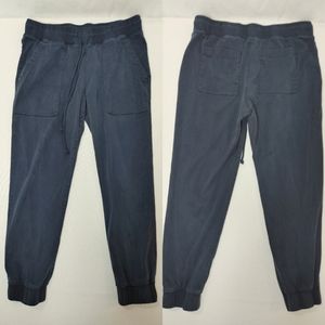 Bella Dahl Pocket Jogger Endless Sea Blue Medium Spandex Cotton Tencel M